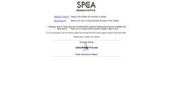 Desktop Screenshot of delspca.animalshelternet.com