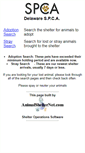 Mobile Screenshot of delspca.animalshelternet.com