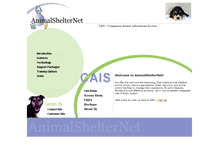 Tablet Screenshot of animalshelternet.com